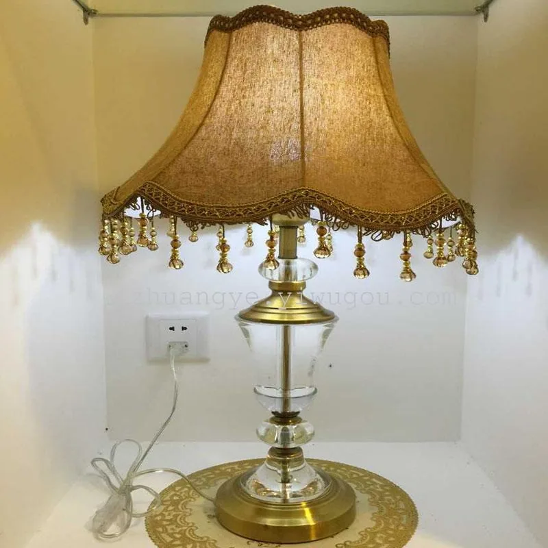 European Crystal Table Lamp — Living Room, Bedroom & Bedside — view 1