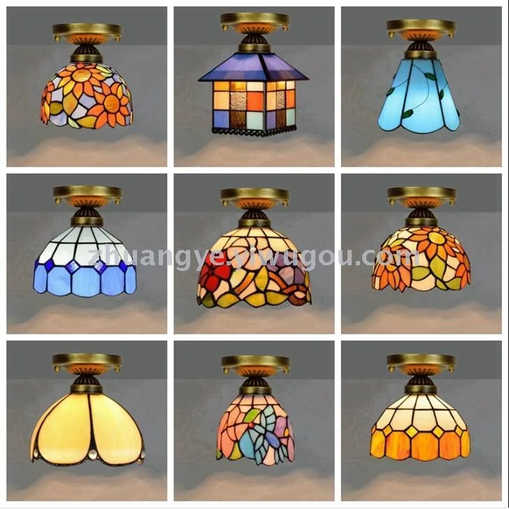 European Glass Ceiling Light — Walkway, Corridor & Entryway — view 5