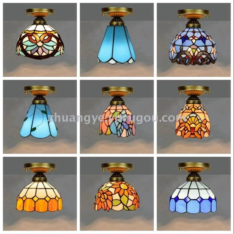 European Glass Ceiling Light — Walkway, Corridor & Entryway — view 3