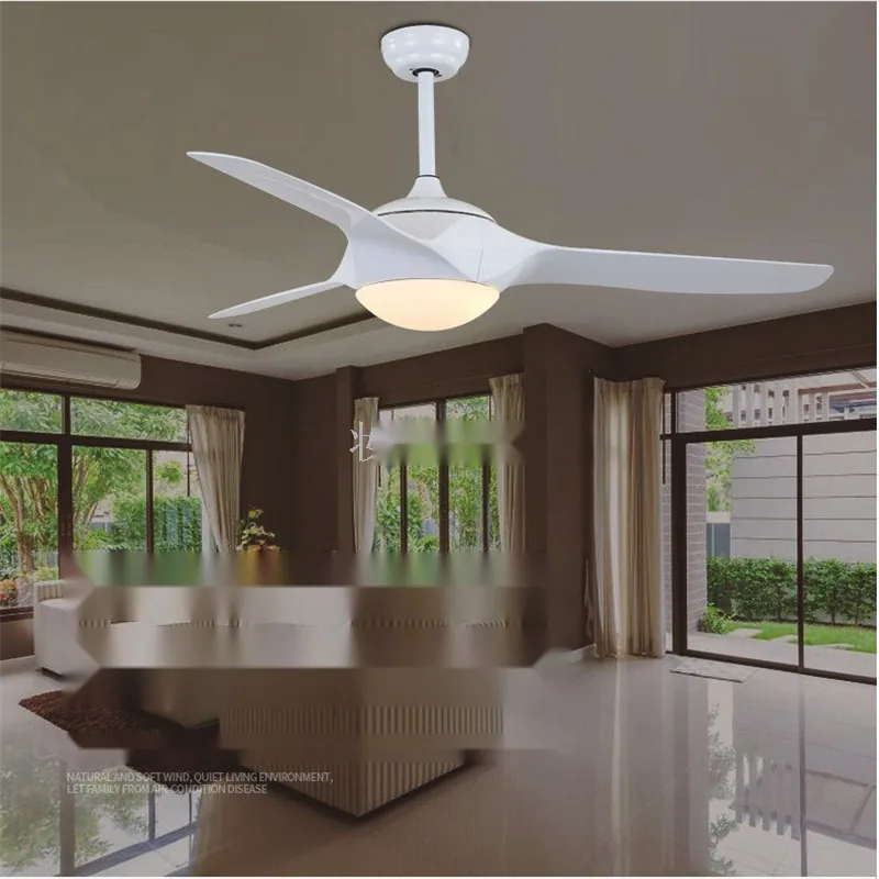 European Ceiling Fan Light — Living Room & Dining Room — view 1