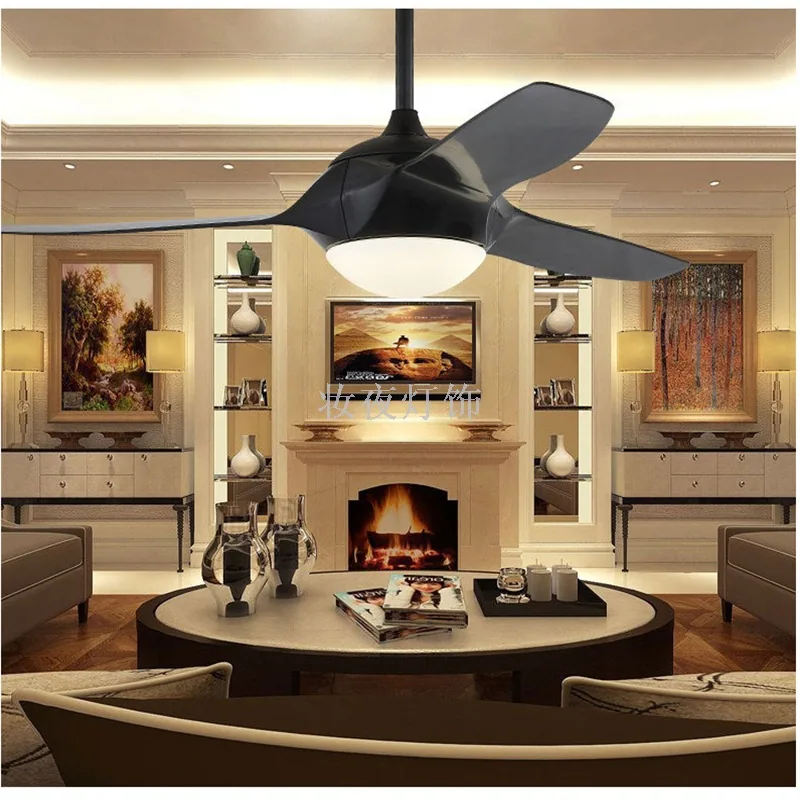 European Ceiling Fan Light — Living Room & Dining Room — view 4