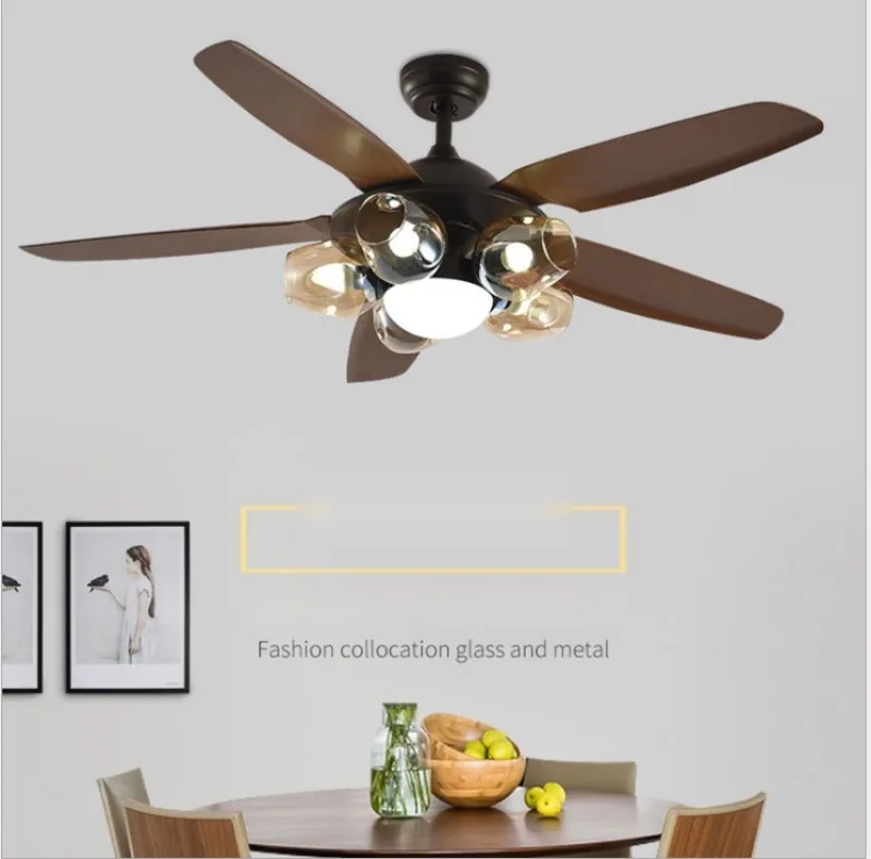 European Smart Ceiling Fan Light — Living Room, Bedroom & Dining Room — view 4
