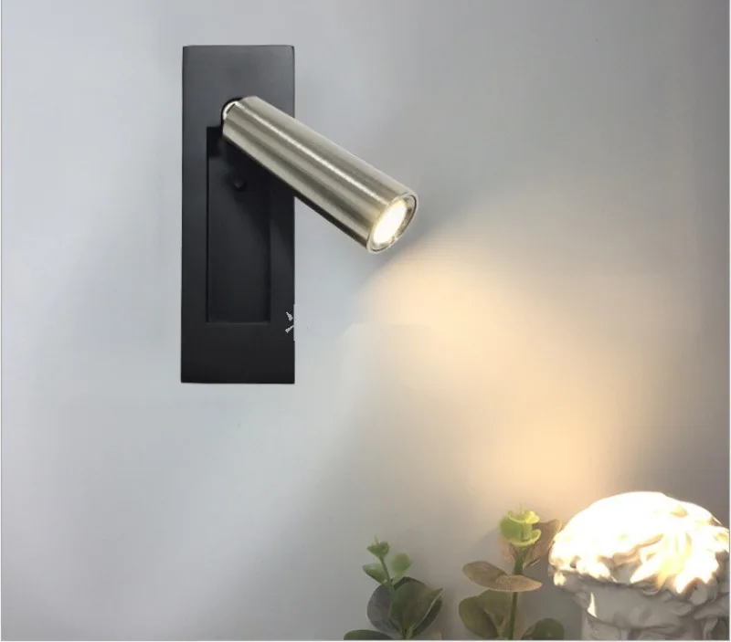 Modern LED Solid Brass Wall Lamp — Hotel & Bedside — view 3