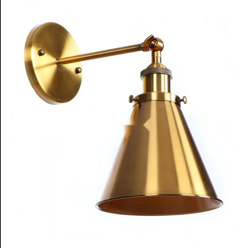 Modern Brass Wall Lamp — Stairwell & Walkway — view 2