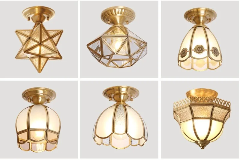 European Solid Brass Ceiling Light — Walkway, Corridor & Entryway — view 9