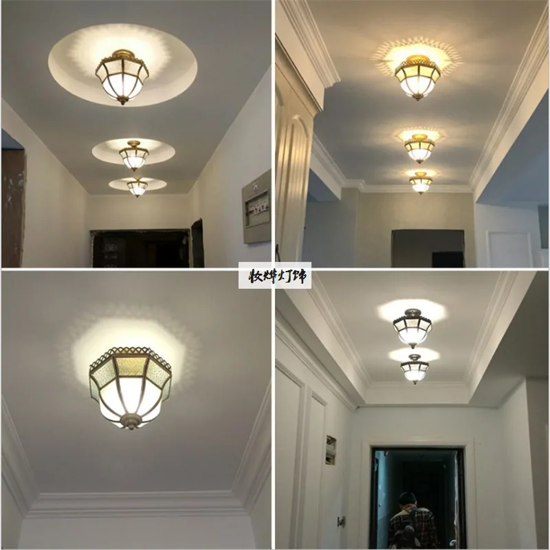 European Solid Brass Ceiling Light — Walkway, Corridor & Entryway — view 2