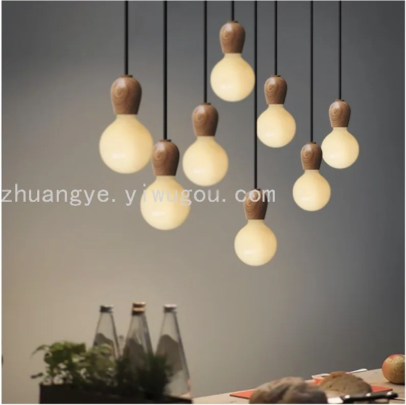 Minimalist Single-Head Chandelier — Dining Room & Bar Counter — view 5
