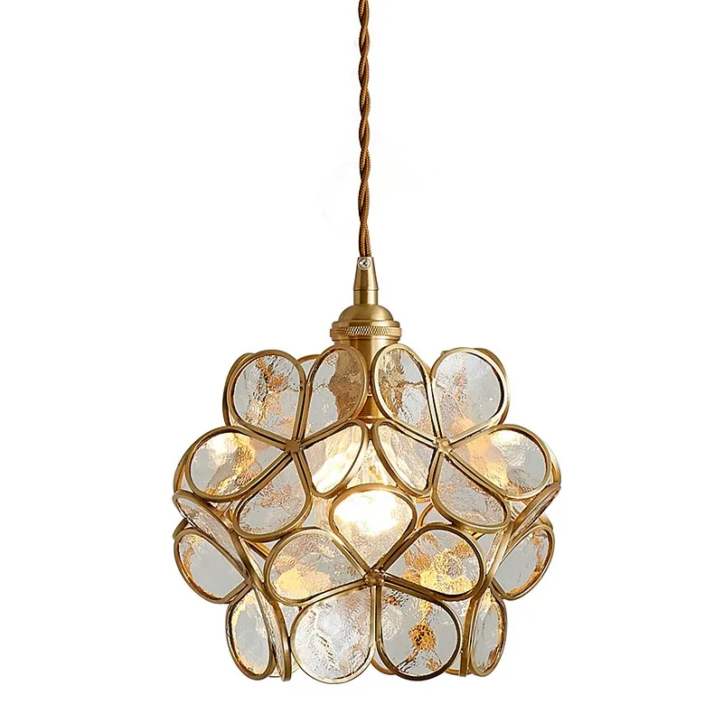 Light Luxury Solid Brass Chandelier — Bedroom, Bedside & Walkway — view 4