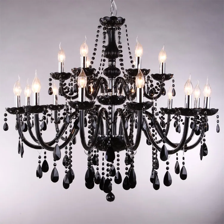 Crystal Illuminated Chandelier — Hotel & Living Room — view 3