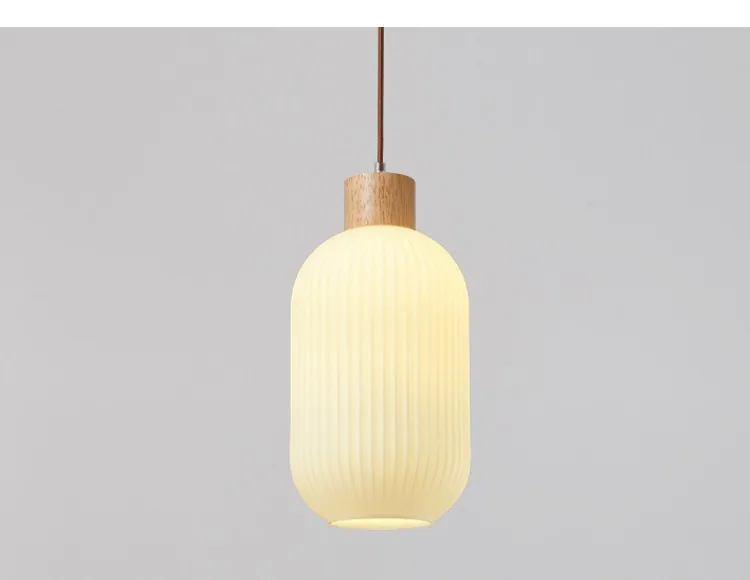 Minimalist Solid Wood Chandelier — Dining Room — view 6