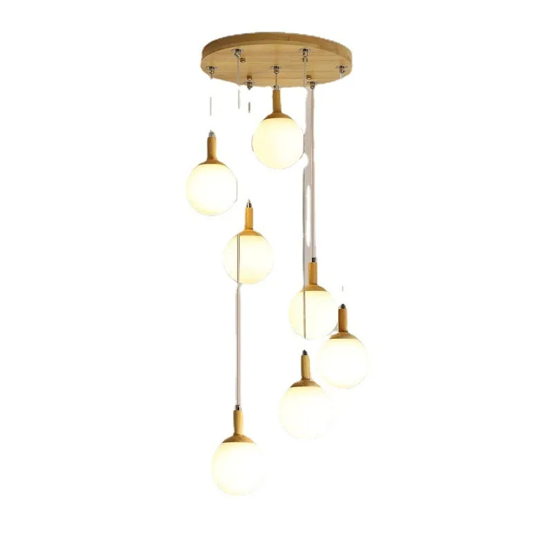 Modern Minimalist Chandelier — Duplex, High-Ceiling & Stairwell — view 4