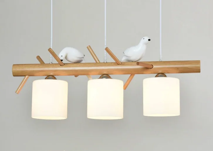 Modern Minimalist Solid Wood Ring Chandelier — Duplex, Stairwell & Villa — view 10
