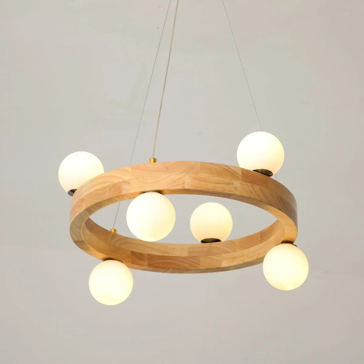 Chinese Solid Wood Chandelier — Living Room, Bedroom & Dining Room — view 7