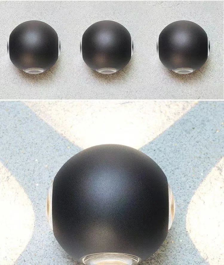 Modern Minimalist LED Globe Outdoor Wall Light — Hotel, Courtyard & Facade — view 11