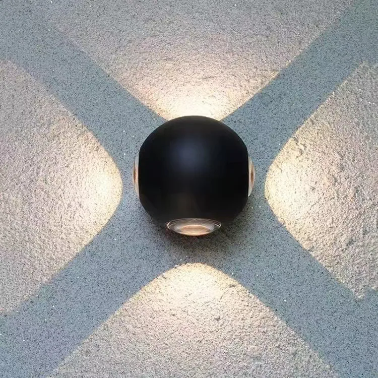 Modern Minimalist LED Globe Outdoor Wall Light — Hotel, Courtyard & Facade — view 3