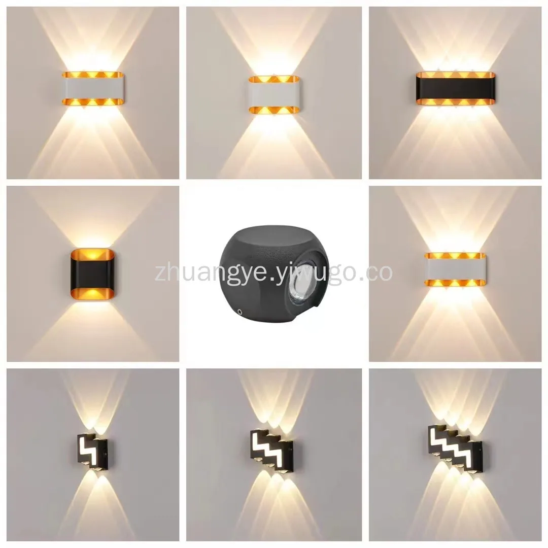 LED Aluminium Outdoor Wall Light — Living Room, Bedroom & Bedside — view 5