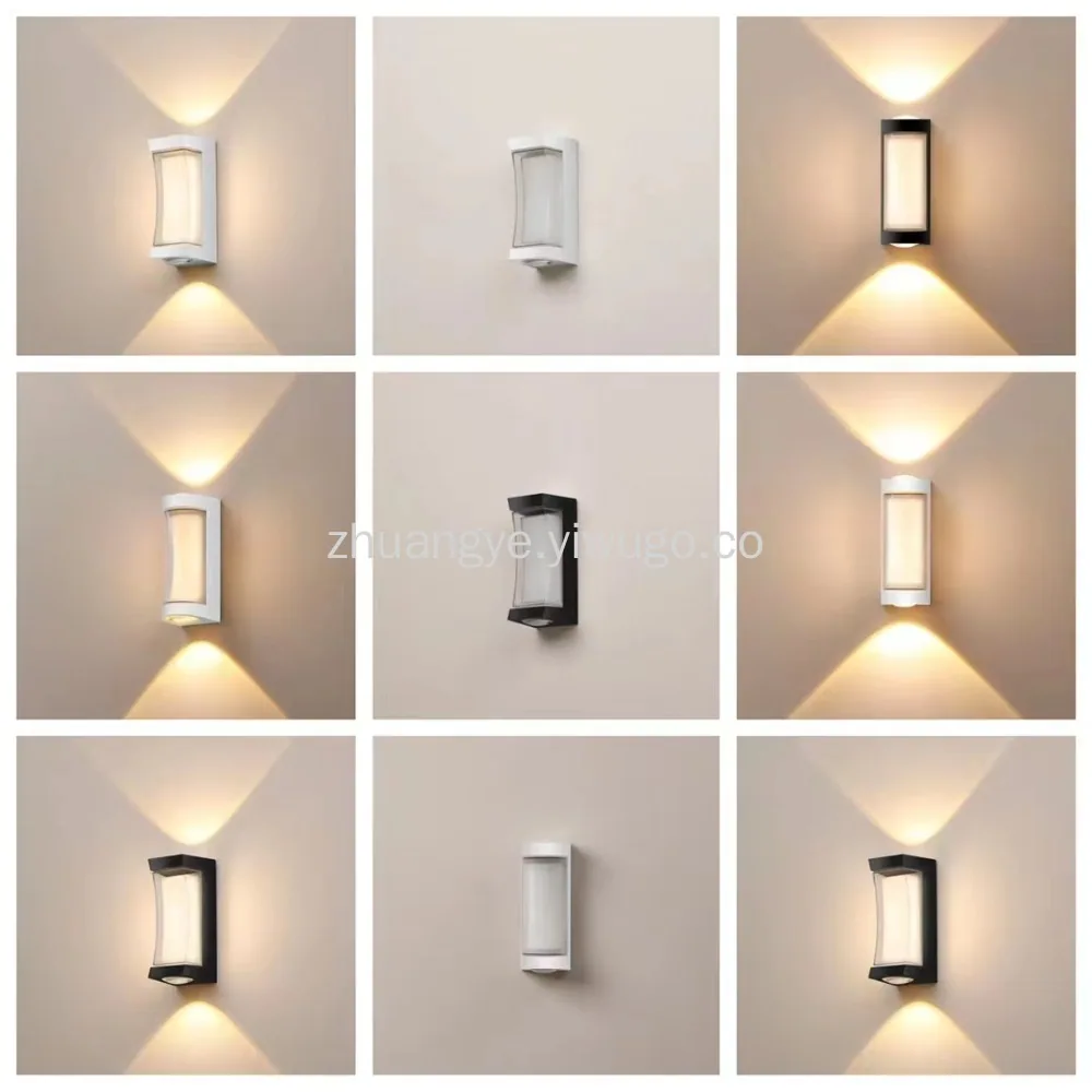 LED Aluminium Outdoor Wall Light — Living Room, Bedroom & Bedside — view 3
