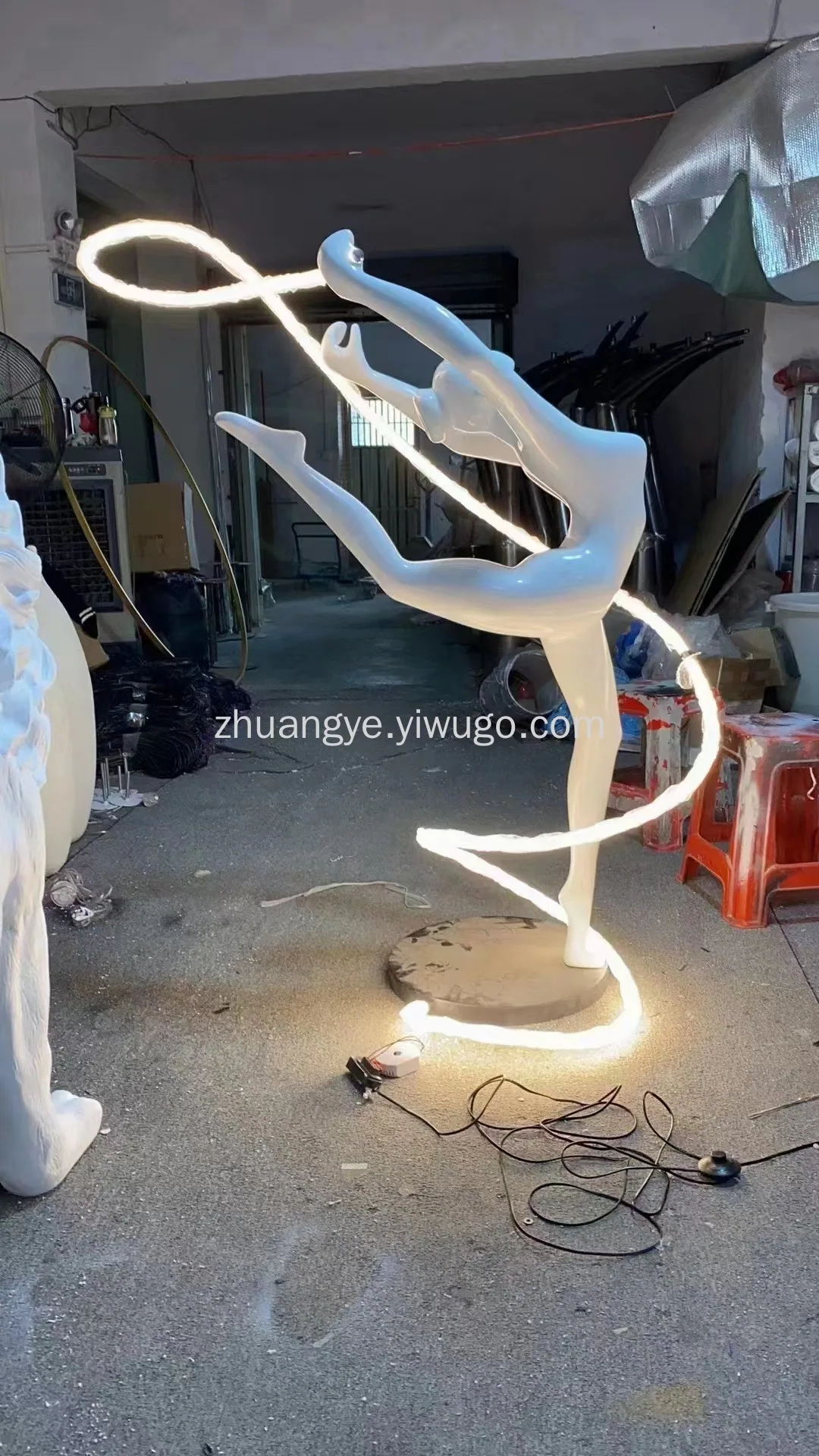 Post-Modern Resin Figure Sculpture Floor Lamp — Made to Order — view 11