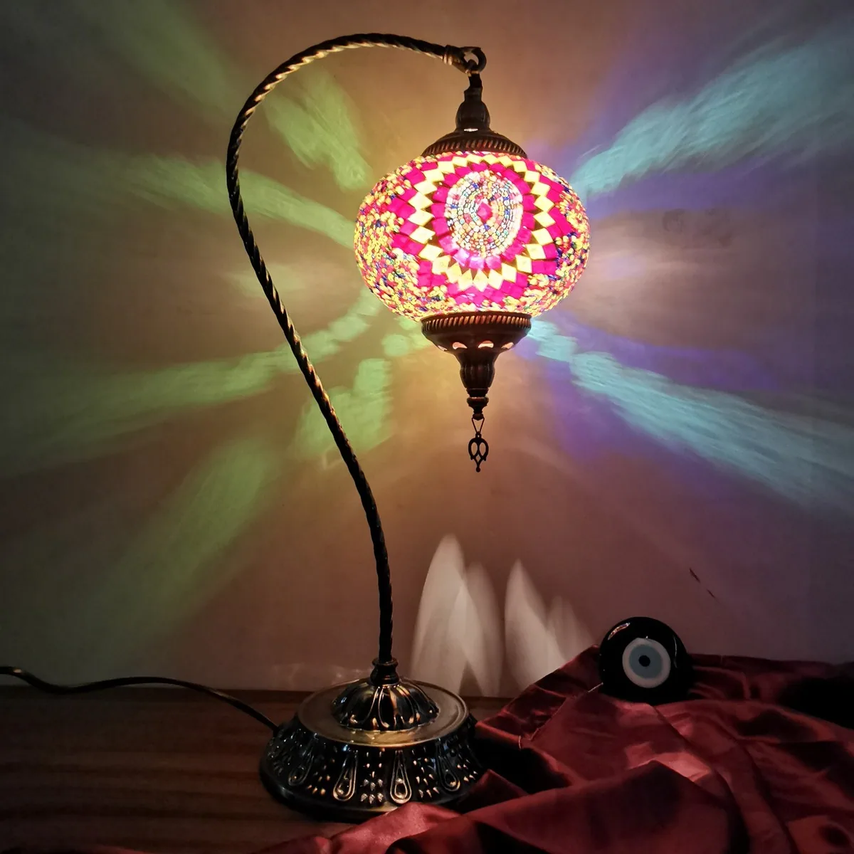 Mediterranean Table Lamp — Living Room, Bedroom & Bedside — view 1