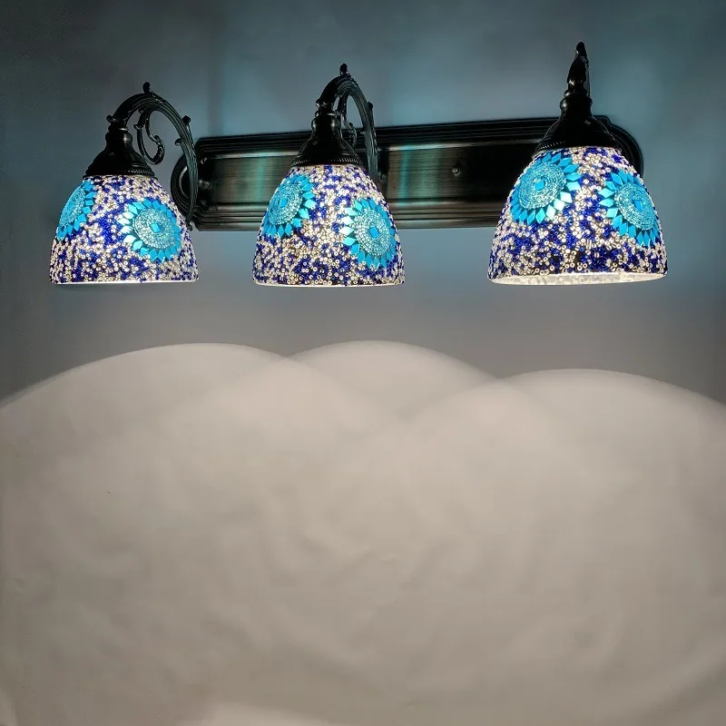 American Three-Head Mirror Light — Bathroom — view 2