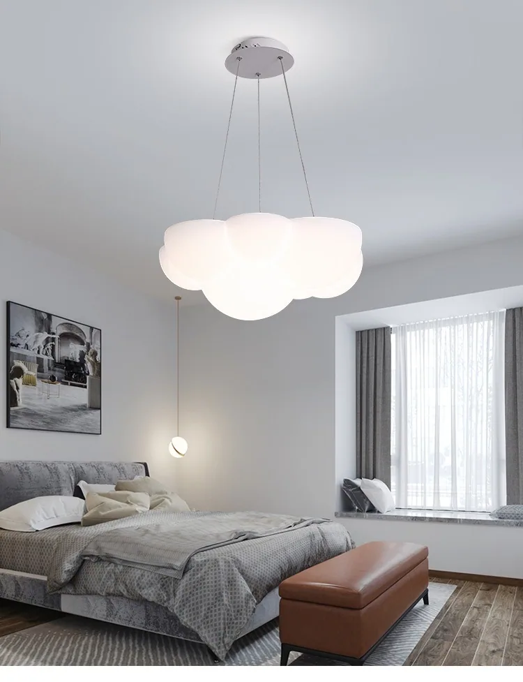 Modern Minimalist Cloud Ceiling Light — Master Bedroom & Kids Room — view 9