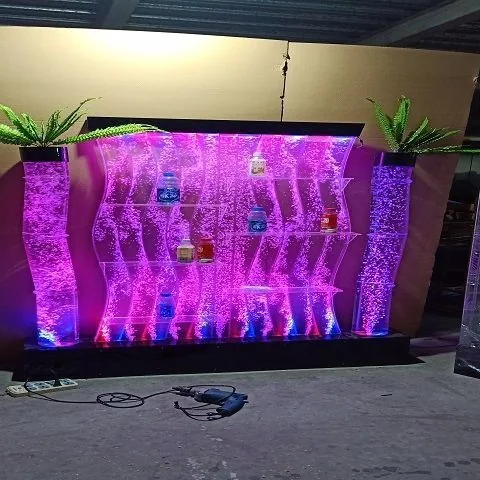 Bubble Water Feature Wall with Wine Rack — Hallway Screen — view 3