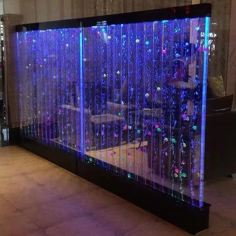 Custom Large Acrylic Water Screen — Bubble Wall Partition — view 1