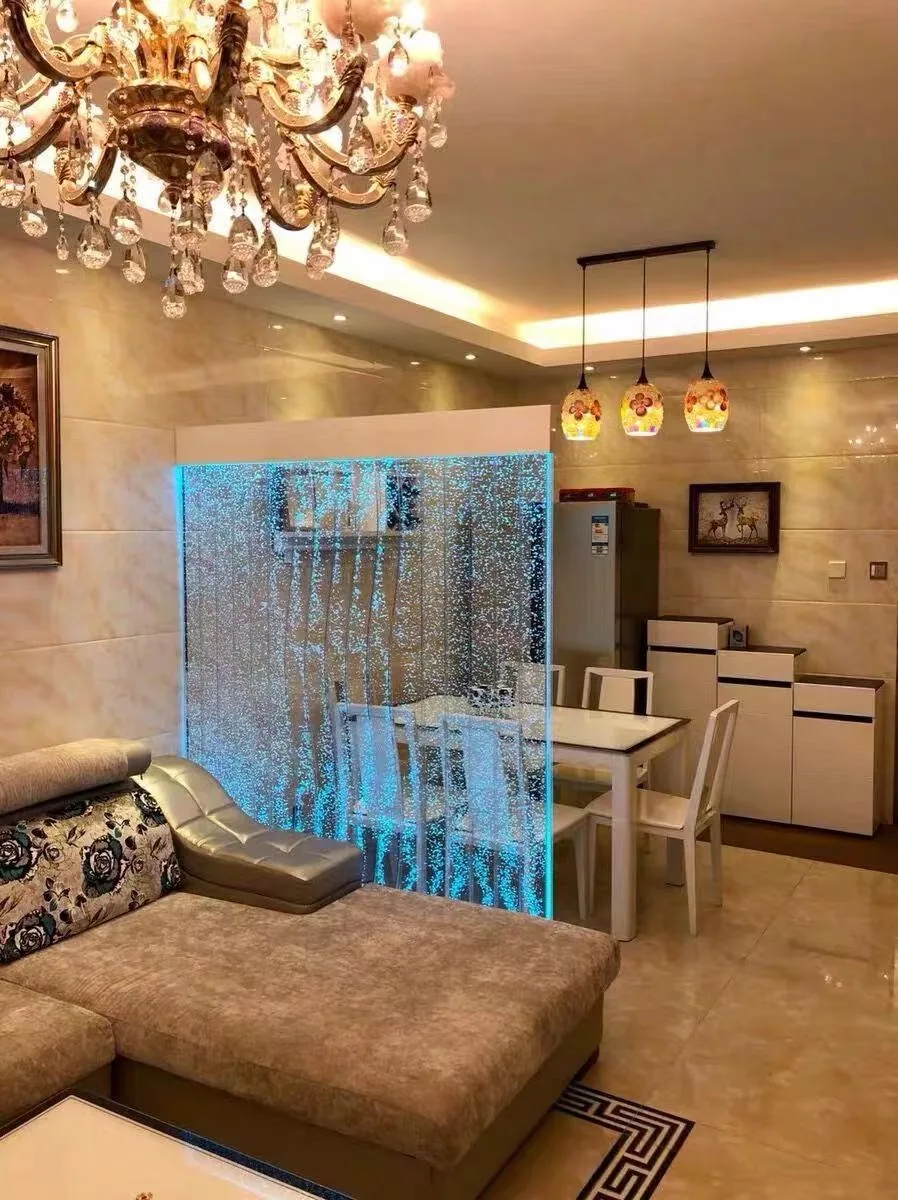 Custom Large Acrylic Water Screen — Bubble Wall Partition — view 4