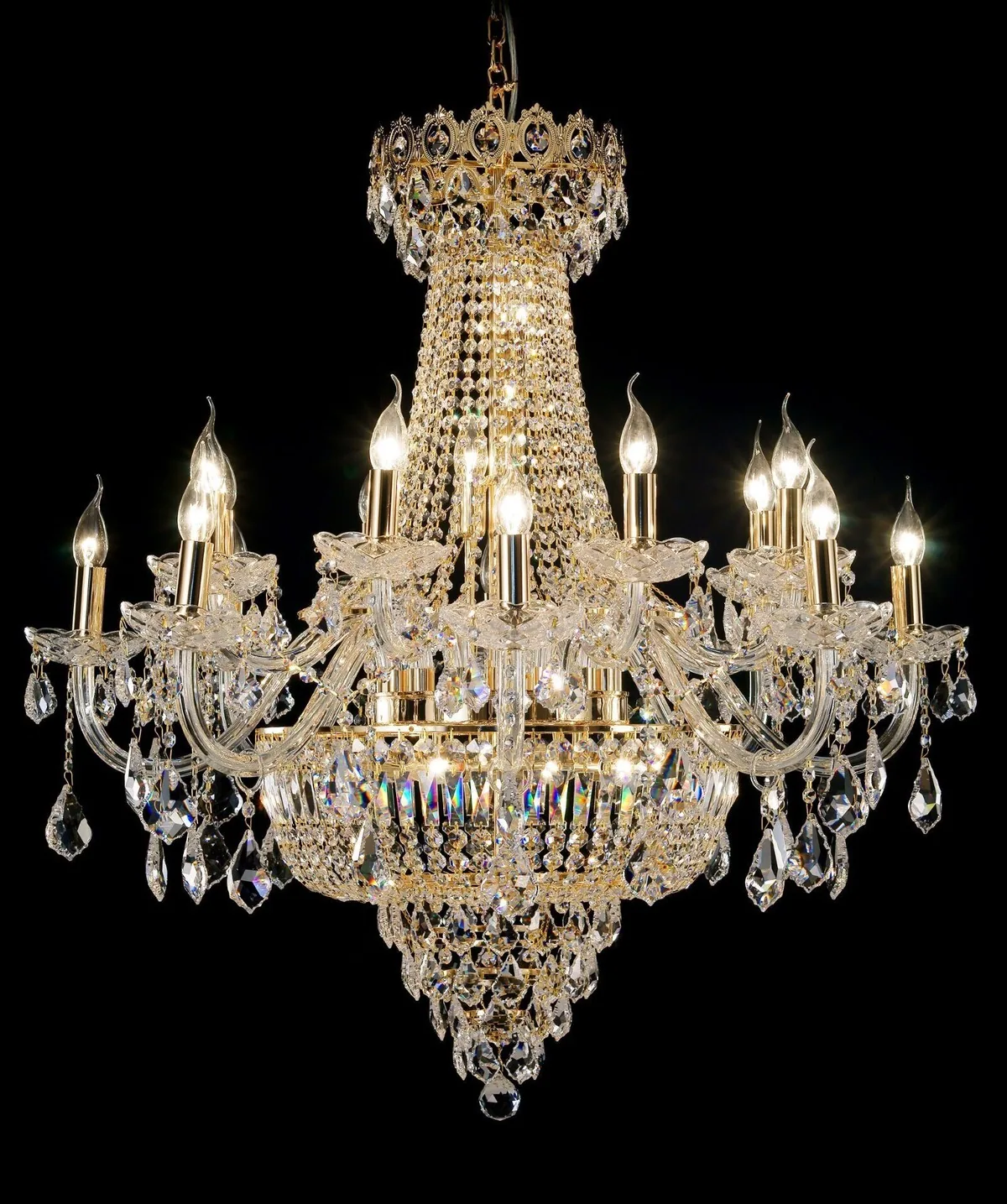 Modern Minimalist Crystal Chandelier — Villa, Hotel & Living Room — view 9