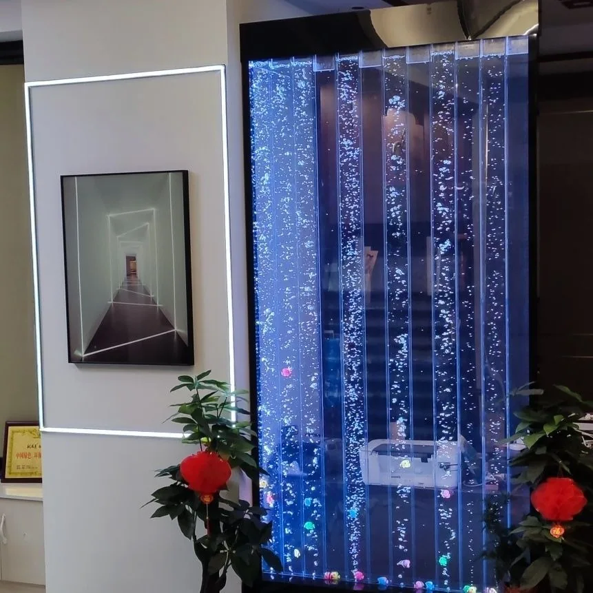 LED Colour-Changing Water Feature Wall — Corridor Partition — view 8