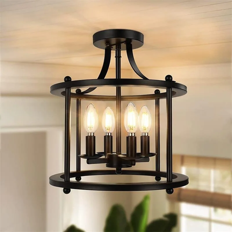 Industrial Chandelier — Bedroom & Dining Room — view 7