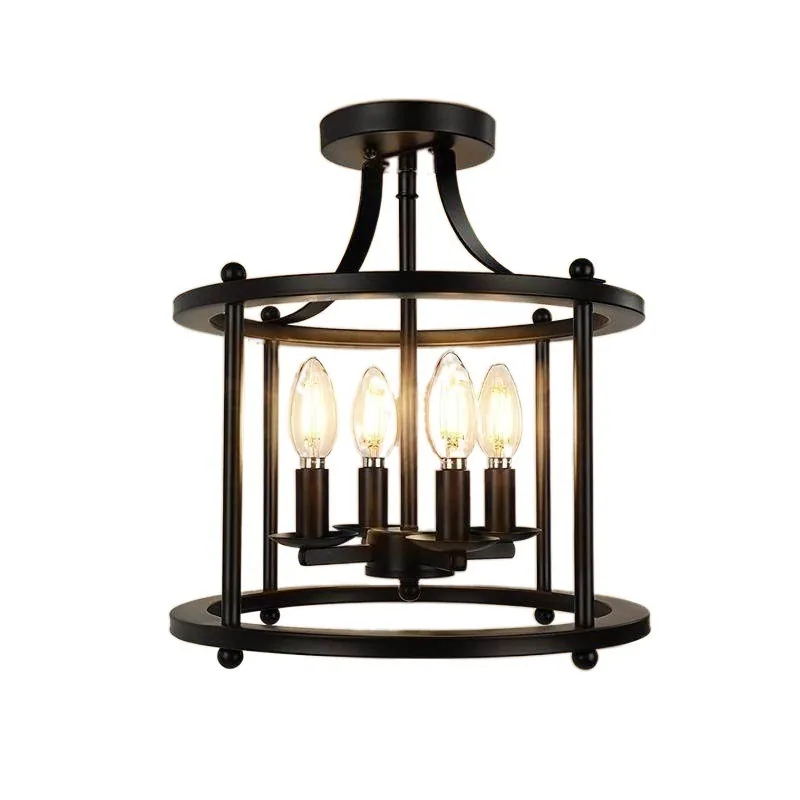 Industrial Chandelier — Bedroom & Dining Room — view 5