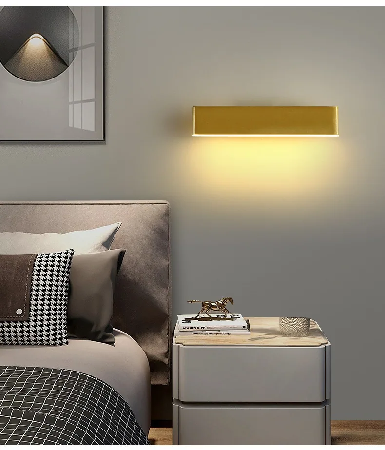 Minimalist Solid Wood Wall Lamp — Hotel, Living Room & Bedroom — view 17