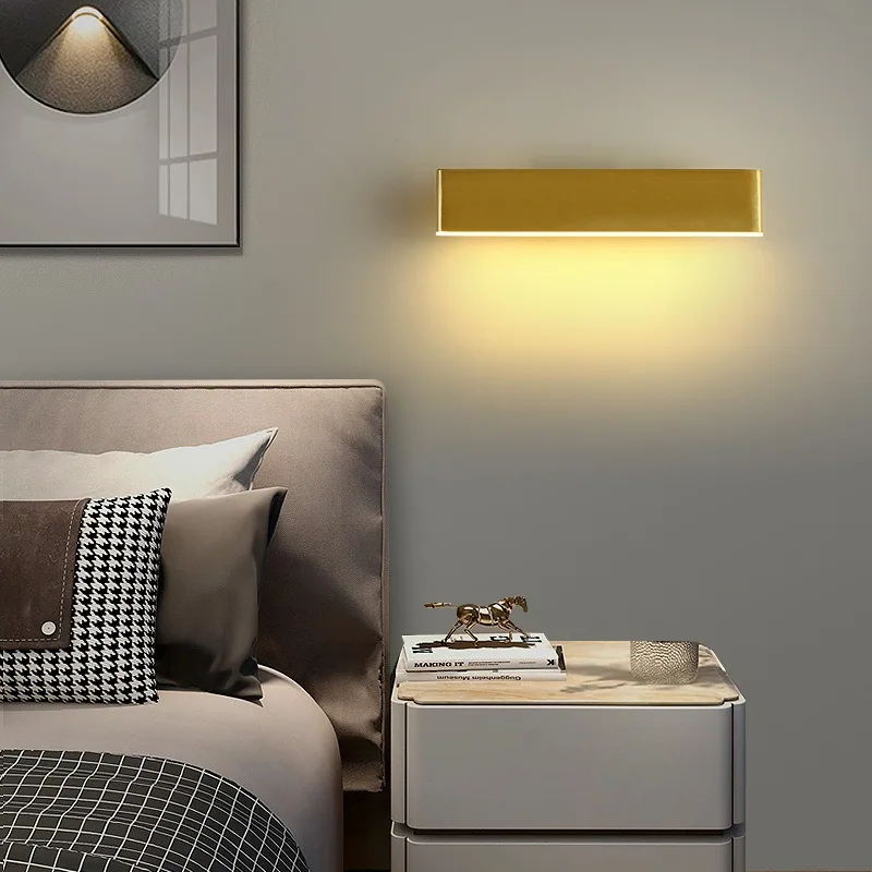 Minimalist Solid Wood Wall Lamp — Hotel, Living Room & Bedroom — view 2