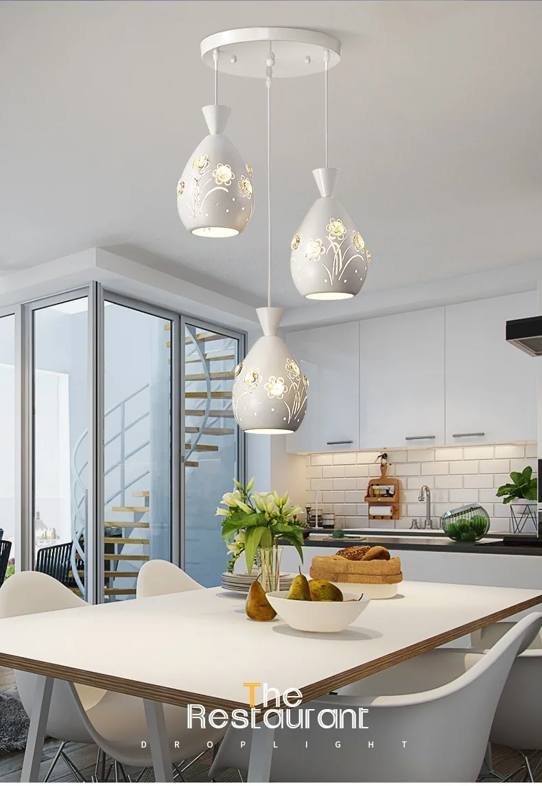 Modern Minimalist Crystal Round Chandelier — Dining Room — view 6