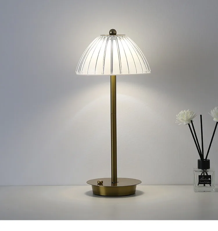 Light Luxury Metal Motion-Sensor Table Lamp — Bedroom — view 11