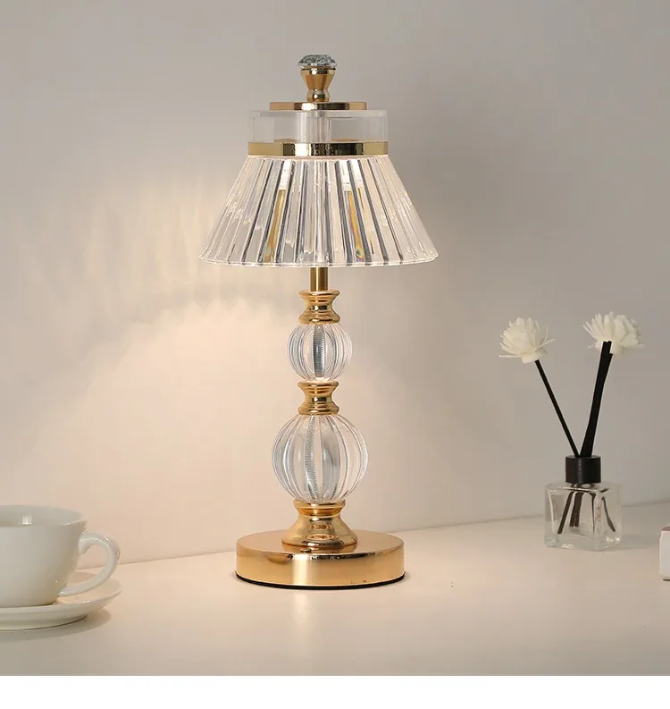 Modern Metal Table Lamp — Living Room, Bedroom & Study — view 8