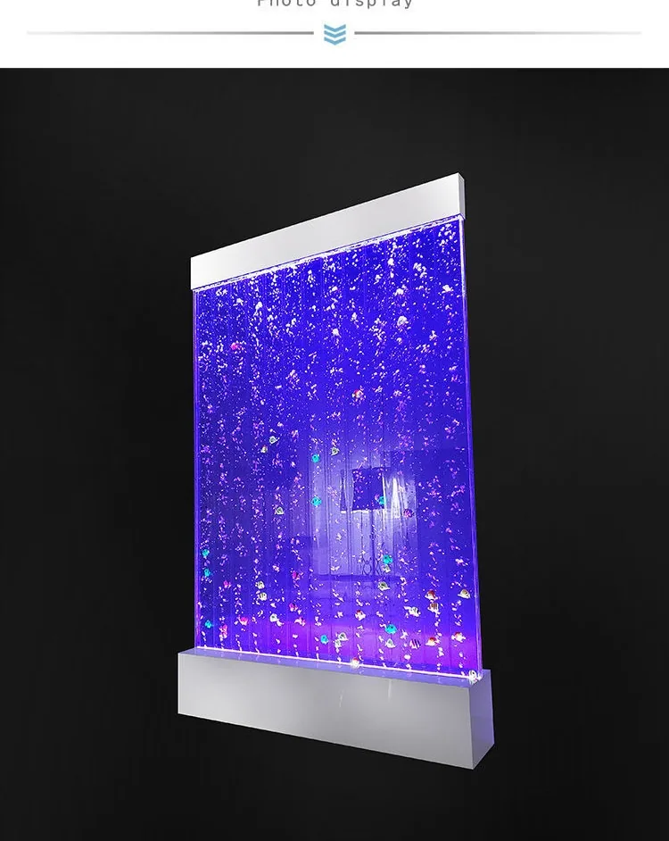Bubble Water Feature Screen — Colour-Changing LED Partition — view 15