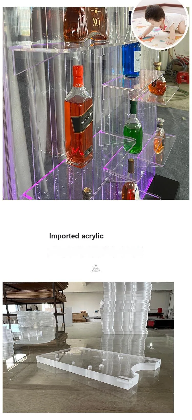 Acrylic Bubble Water Wall — Corporate Reception Feature — view 8