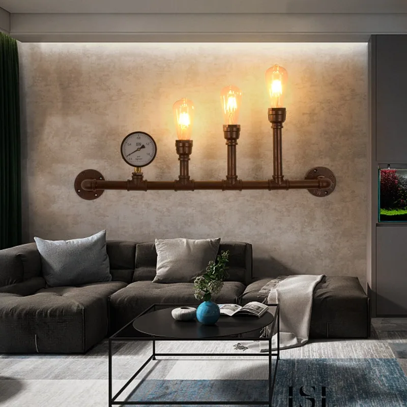 Industrial Wall Lamp — Living Room, Dining Room & Corridor — view 12