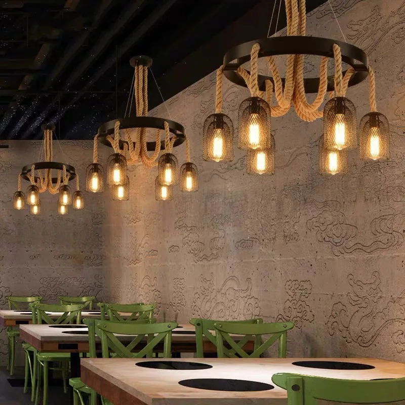 Industrial Chandelier — Living Room, Dining Room & Bar Counter — view 2