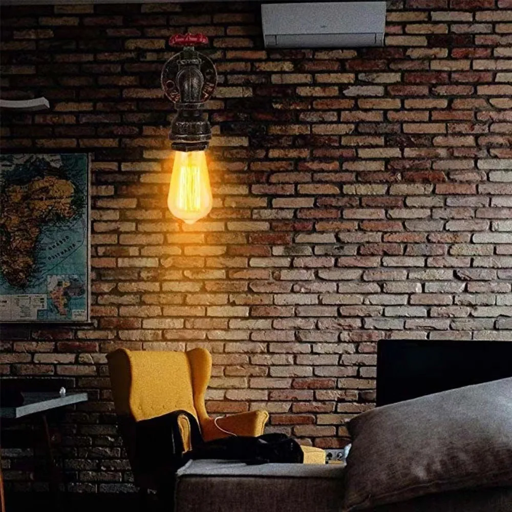 Industrial Single-Head Wall Lamp — Dining Room & Walkway — view 12