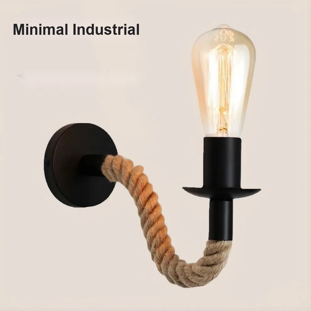 Industrial Wall Lamp — Dining Room, Walkway & Café — view 1