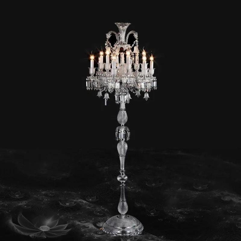 Modern Crystal Floor Lamp — Living Room, Bedroom & Bedside — view 8
