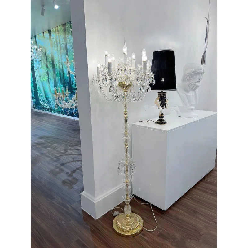 Modern Crystal Floor Lamp — Living Room, Bedroom & Bedside — view 9