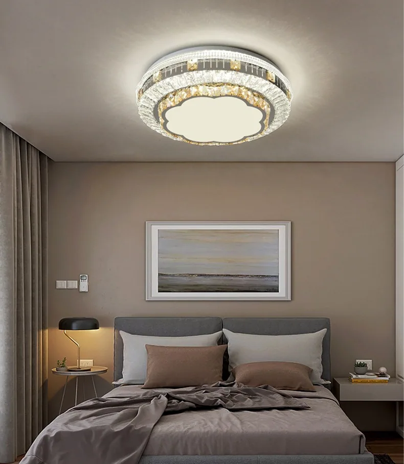 Modern LED Crystal Ceiling Light — Clubhouse — view 12