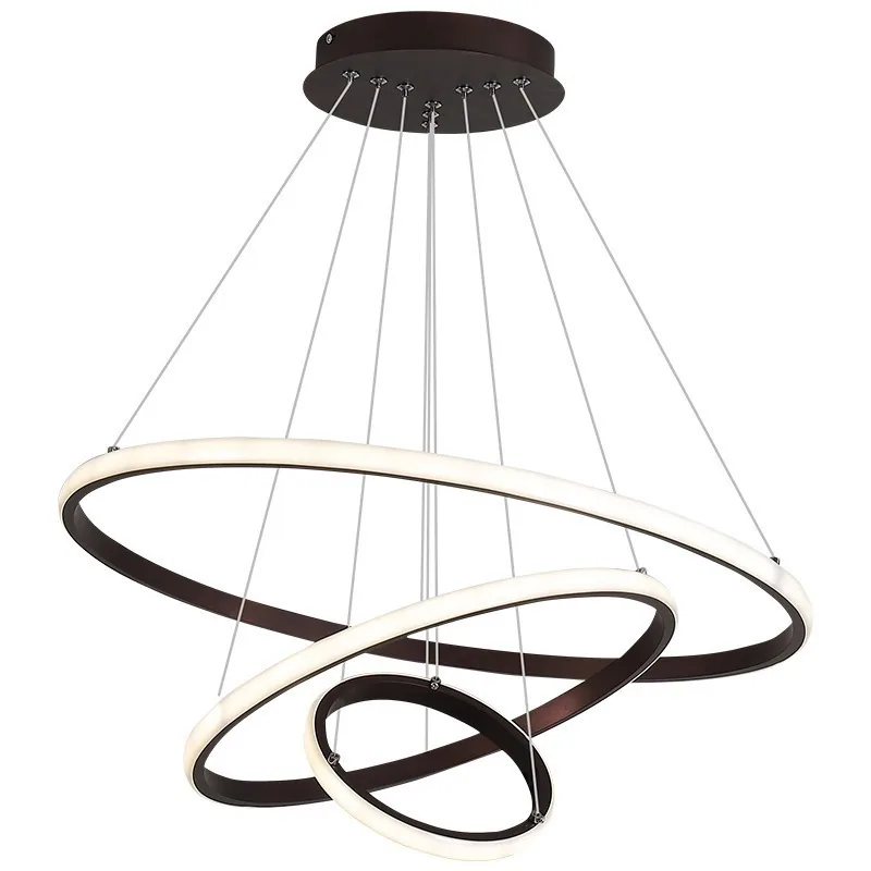 Modern Minimalist LED Chandelier — Master Bedroom & Dining Room — view 4