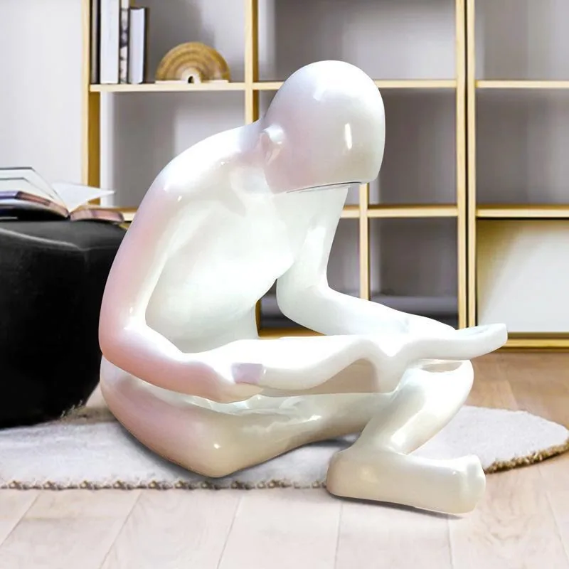 Post-Modern Scholar Boy Sculpture Floor Lamp — Show Flat Series — view 2