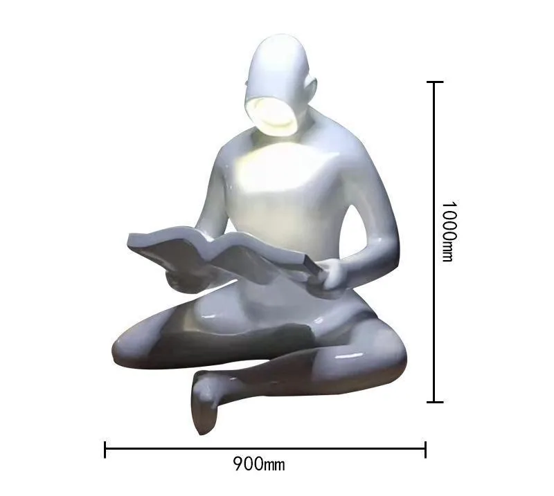 Post-Modern Scholar Boy Sculpture Floor Lamp — Show Flat Series — view 7