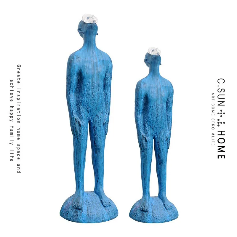 Designer Human Figure Sculpture Floor Lamp — Gallery & Lobby — view 6